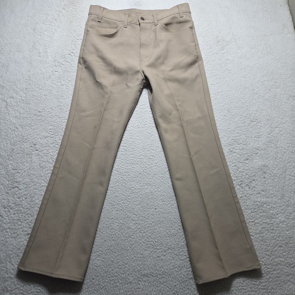 Vintage 90s Levis Pants Mens 32x29 Tan Bootcut Black Tab Made In USA